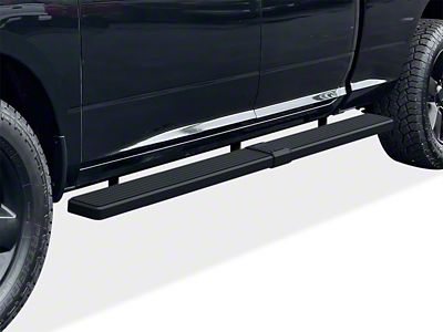 5-Inch iStep Wheel-to-Wheel Running Boards; Black (09-18 RAM 1500 Quad Cab)