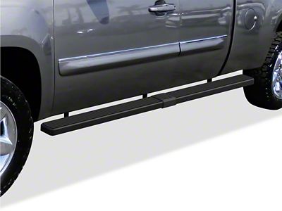 5-Inch iStep Wheel-to-Wheel Running Boards; Black (99-06 Silverado 1500 Extended Cab w/ 6.50-Foot Standard Box)