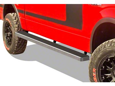 5-Inch iStep Wheel-to-Wheel Running Boards; Hairline Silver (09-14 F-150 SuperCrew w/ 5-1/2-Foot Bed)