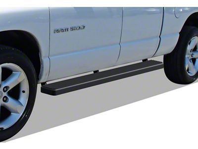 6-Inch iStep Running Boards; Black (02-08 RAM 1500 Quad Cab)