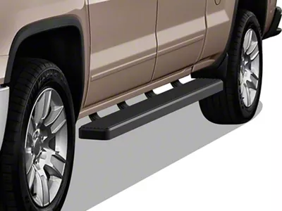 6-Inch iStep Running Boards; Black (07-18 Silverado 1500 Crew Cab)