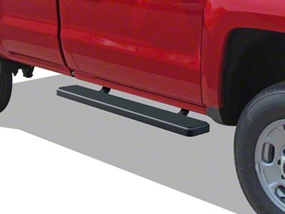 6-Inch iStep Running Boards; Black (07-18 Silverado 1500 Regular Cab)