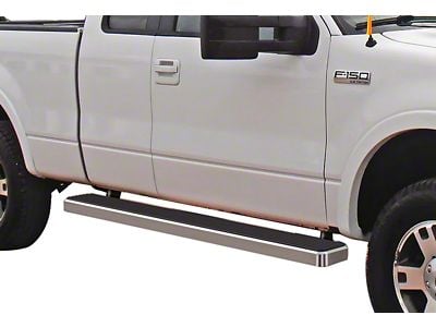 6-Inch iStep Running Boards; Hairline Silver (04-08 F-150 SuperCab)