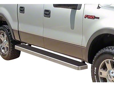 6-Inch iStep Running Boards; Hairline Silver (04-08 F-150 SuperCrew)