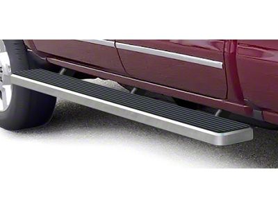 6-Inch iStep Running Boards; Hairline Silver (07-18 Sierra 1500 Crew Cab)