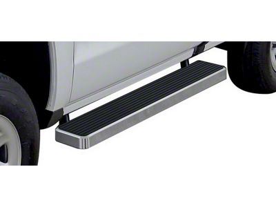 6-Inch iStep Running Boards; Hairline Silver (07-18 Sierra 1500 Regular Cab)