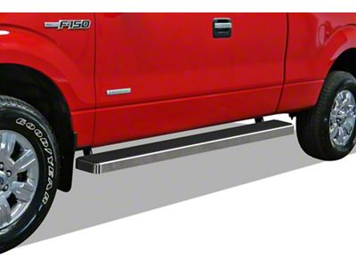 6-Inch iStep Running Boards; Hairline Silver (09-14 F-150 SuperCab)