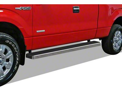 6-Inch iStep Running Boards; Hairline Silver (09-14 F-150 SuperCab)