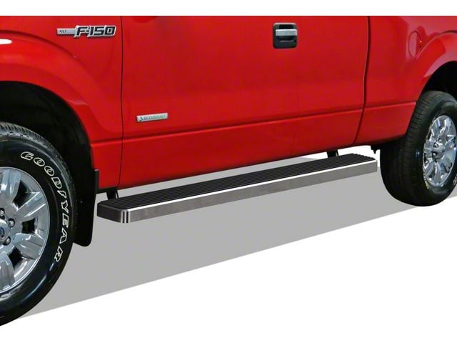 6-Inch iStep Running Boards; Hairline Silver (09-14 F-150 SuperCab)