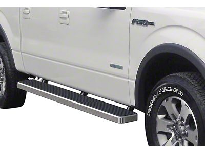 6-Inch iStep Running Boards; Hairline Silver (09-14 F-150 SuperCrew)