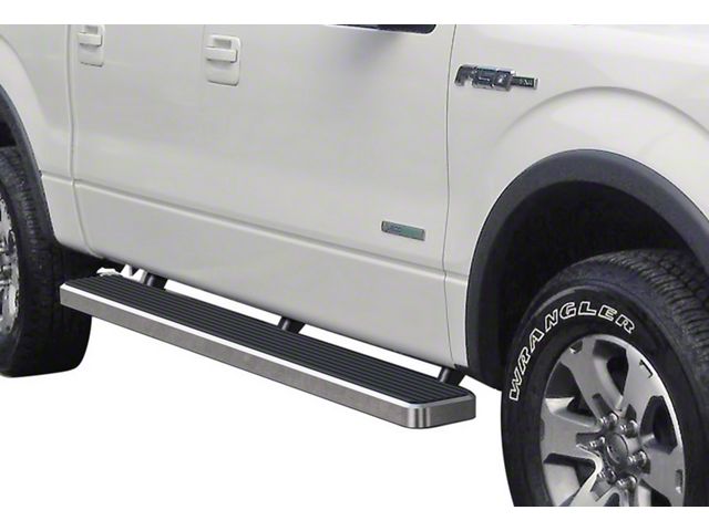 6-Inch iStep Running Boards; Hairline Silver (09-14 F-150 SuperCrew)