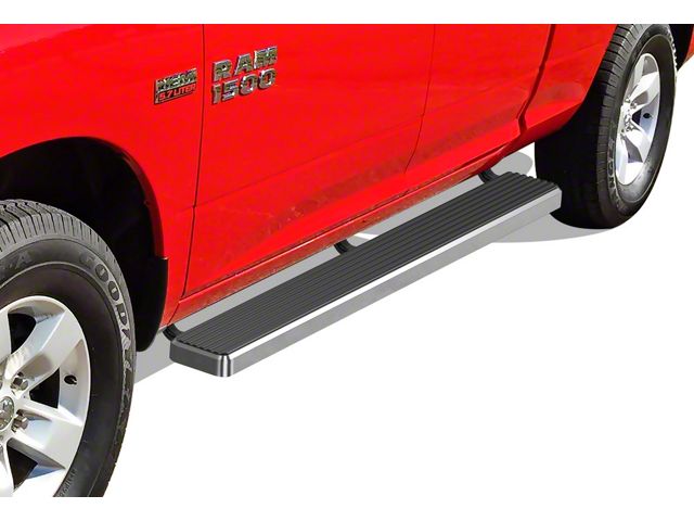 6-Inch iStep Running Boards; Hairline Silver (09-18 RAM 1500 Quad Cab)