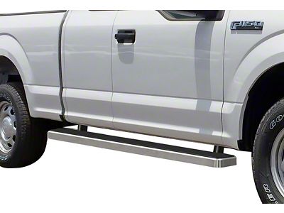 6-Inch iStep Running Boards; Hairline Silver (15-24 F-150 SuperCab)