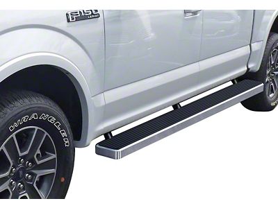 6-Inch iStep Running Boards; Hairline Silver (15-24 F-150 SuperCrew)