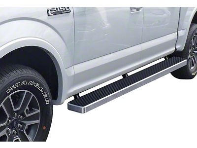 6-Inch iStep Running Boards; Hairline Silver (15-25 F-150 SuperCrew)