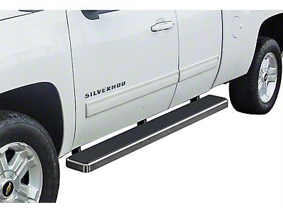 APS IBoard Black Running Boards – Fits 1999–2007 Silverado / Sierra Extended Cab