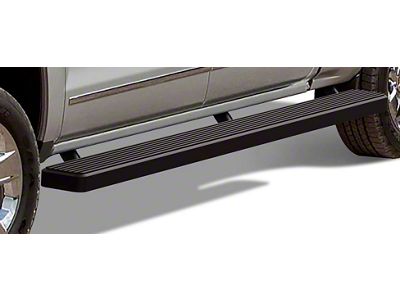 6-Inch iStep Wheel-to-Wheel Running Boards; Black (07-18 Sierra 1500 Crew Cab)