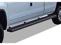 6-Inch iStep Wheel-to-Wheel Running Boards; Black (07-18 Sierra 1500 Extended/Double Cab)