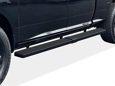 6-Inch iStep Wheel-to-Wheel Running Boards; Black (09-18 RAM 1500 Quad Cab)