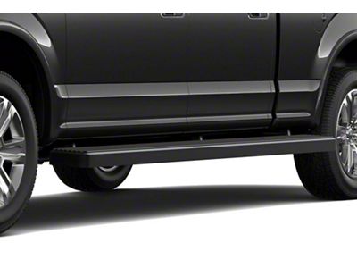 6-Inch iStep Wheel-to-Wheel Running Boards; Black (15-25 F-150 SuperCrew)