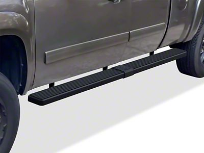 6-Inch iStep Wheel-to-Wheel Running Boards; Black (99-06 Silverado 1500 Extended Cab w/ 6.50-Foot Standard Box)