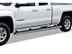 6-Inch iStep Wheel-to-Wheel Running Boards; Hairline Silver (07-18 Sierra 1500 Extended/Double Cab)