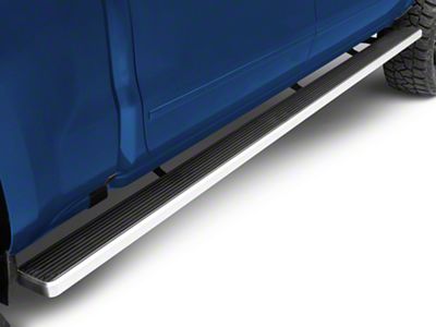 6-Inch iStep Wheel-to-Wheel Running Boards; Hairline Silver (07-18 Silverado 1500 Crew Cab)