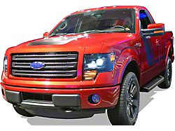 6-Inch iRunning Boards; Black (15-25 F-150 Regular Cab)