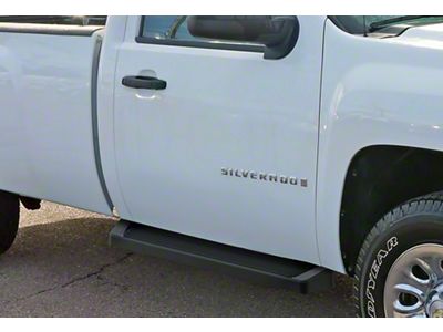 6-Inch iRunning Boards; Black (99-06 Silverado 1500 Regular Cab)