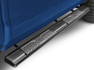 OE Style Running Boards; Black (07-18 Silverado 1500 Crew Cab)