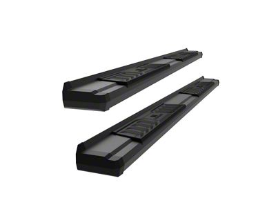 OE Style Running Boards; Black (07-18 Silverado 1500 Extended/Double Cab)