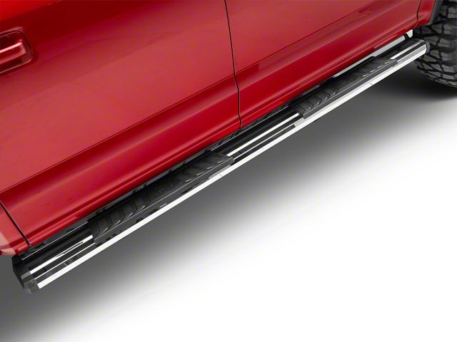OE Style Running Boards; Polished (15-24 F-150 SuperCrew)