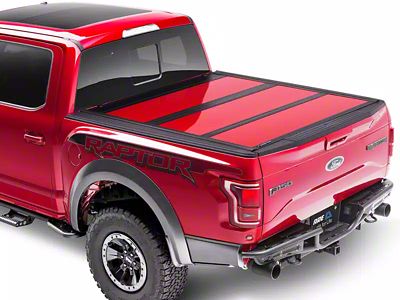 A.R.E. Fusion Tri-Fold Tonneau Cover; Oxford White (15-24 F-150 w/ 5-1/2-Foot Bed)