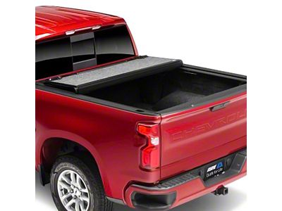 A.R.E. Fusion Tri-Fold Tonneau Cover; Flame Red (19-25 RAM 1500 w/ 6.4-Foot Box & w/o RAM Box)