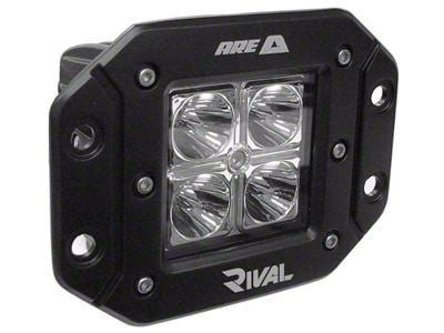 A.R.E. Rival LED Flush Mount Cube Lights; Flood Beam (Universal; Some Adaptation May Be Required)