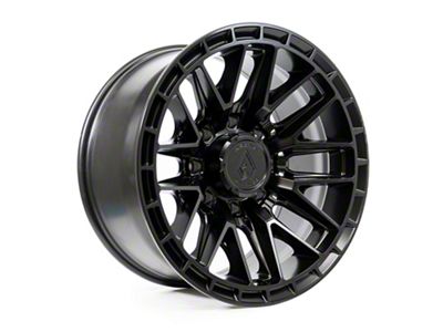 Arena Battle Satin Black 8-Lug Wheel; 22x10; -18mm Offset (11-14 Silverado 3500 HD SRW)