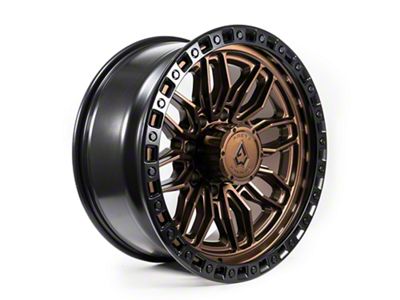 Arena Hustle Smoked Bronze Center with Satin Black Lip 8-Lug Wheel; 20x9; 0mm Offset (11-14 Silverado 3500 HD SRW)