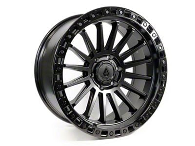 Arena Mesa Satin Black Center with Glossy Black Lip 6-Lug Wheel; 20x9; 0mm Offset (19-23 Ranger)