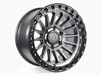 Arena Mesa Satin Gunmetal Center with Satin Black Lip 6-Lug Wheel; 20x9; 0mm Offset (19-23 Ranger)