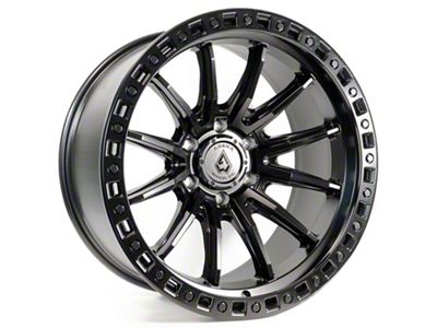 Arena Mission Satin Black 6-Lug Wheel; 20x9; 0mm Offset (19-25 Sierra 1500)