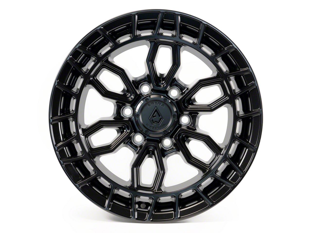 Arena Canyon Recon Satin Black 6-Lug Wheel; 17x9; -12mm Offset