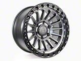Arena Mesa Satin Gunmetal Center with Satin Black Lip 6-Lug Wheel; 17x9; 0mm Offset (21-26 F-150)