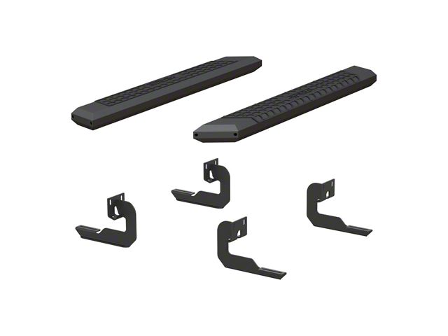 5.50-Inch AdvantEDGE Side Step Bars; Carbide Black (04-14 F-150 Regular Cab)