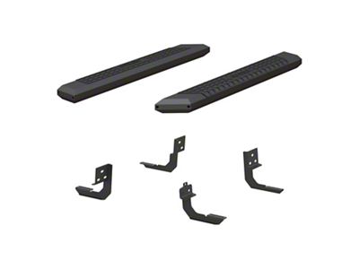 AdvantEDGE 5.50-Inch Side Step Bars; Carbide Black (09-18 RAM 1500 Regular Cab)