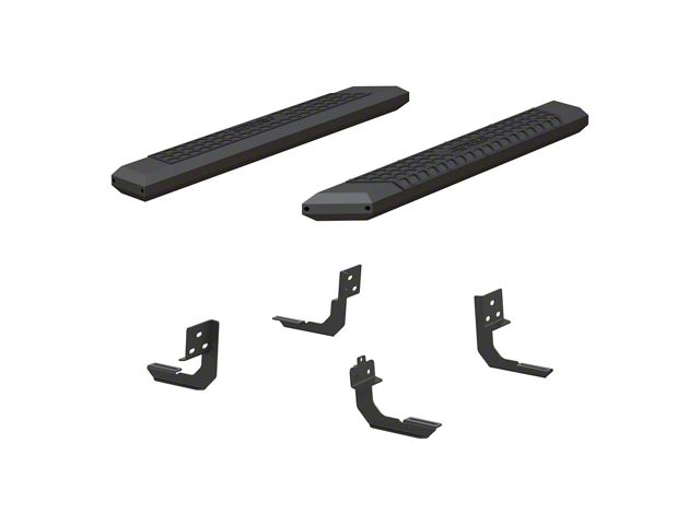5.50-Inch AdvantEDGE Side Step Bars; Carbide Black (09-18 RAM 1500 Regular Cab)