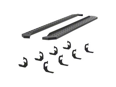 RidgeStep 6.50-Inch Running Boards; Textured Black (07-13 Sierra 1500 Crew Cab)