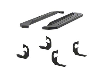 RidgeStep 6.50-Inch Running Boards; Textured Black (07-13 Sierra 1500 Regular Cab)