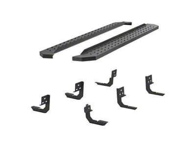 RidgeStep 6.50-Inch Running Boards; Textured Black (09-18 RAM 1500 Crew Cab)