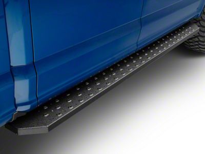 RidgeStep 6.50-Inch Running Boards; Textured Black (15-25 F-150 SuperCrew)