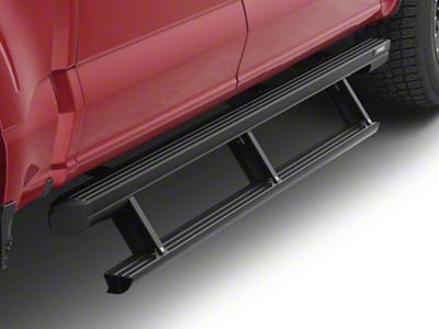 ActionTrac Powered Running Boards; Carbide Black (15-25 F-150 SuperCrew)